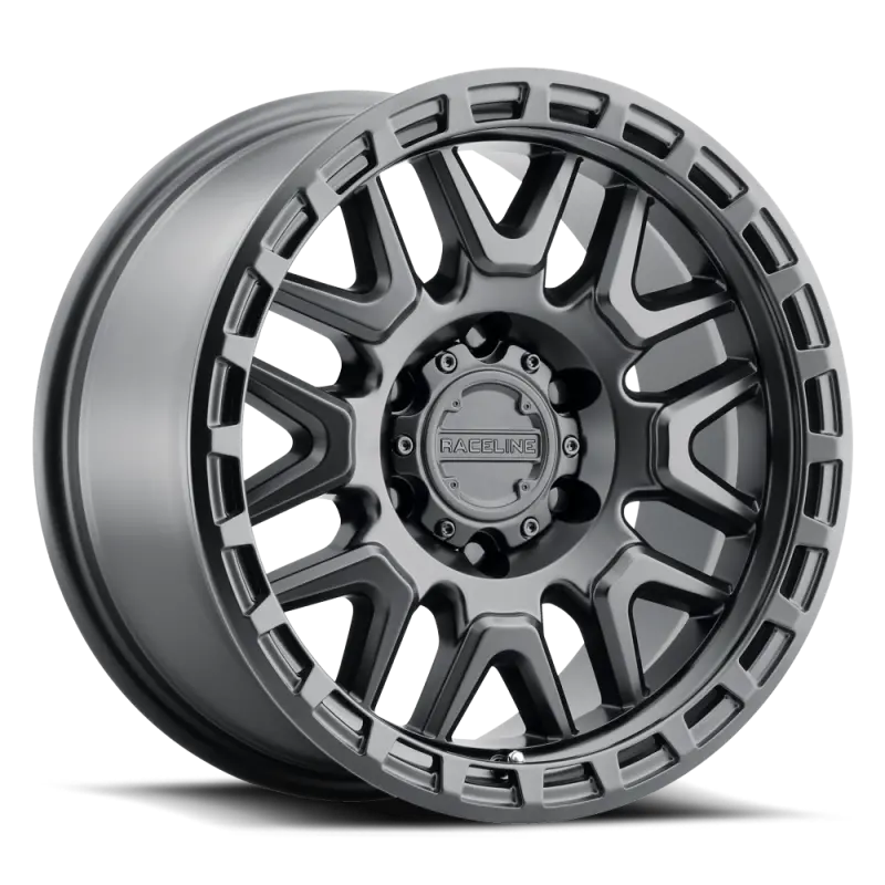 Raceline 953B Krank 17X8.5In / 6X135 Bp / 0Mm Offset / 87.1Mm Bore - Satin Black Wheel 1
