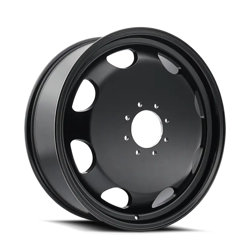 Cali Off-Road 9110D Summit Dually 24X8.25 / 8X165.1 Bp / 100Mm Offset / 121.3Mm Hub Matte Blk Wheel 1