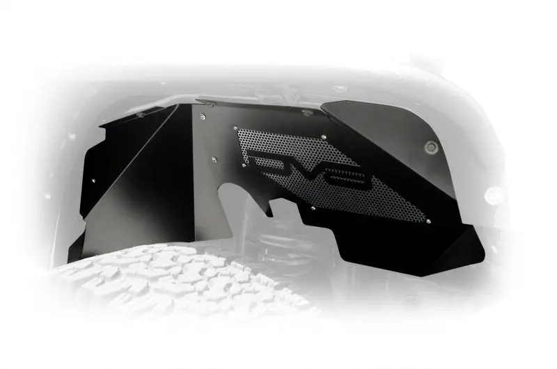 Dv8 Offroad 07-18 Jeep Wrangler Jk Front Aluminum Inner Fender - Black 1