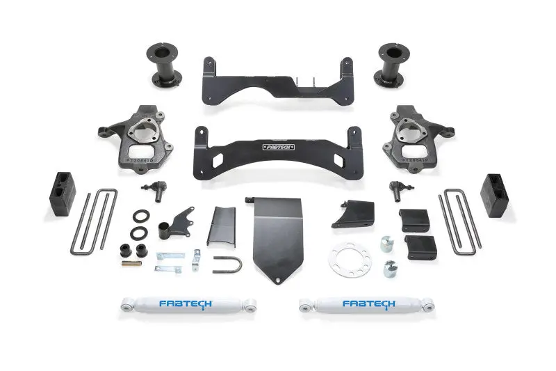 Fabtech 14-18 Gm C/K1500 P/U W/Oe Forg Stl Uca 6In Basic Sys G2 W/Perf Shks 1