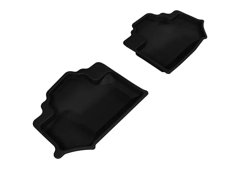 3D Maxpider 2014-2018 Jeep Wrangler Jk 2-Door Kagu 2Nd Row Floormats - Black 1