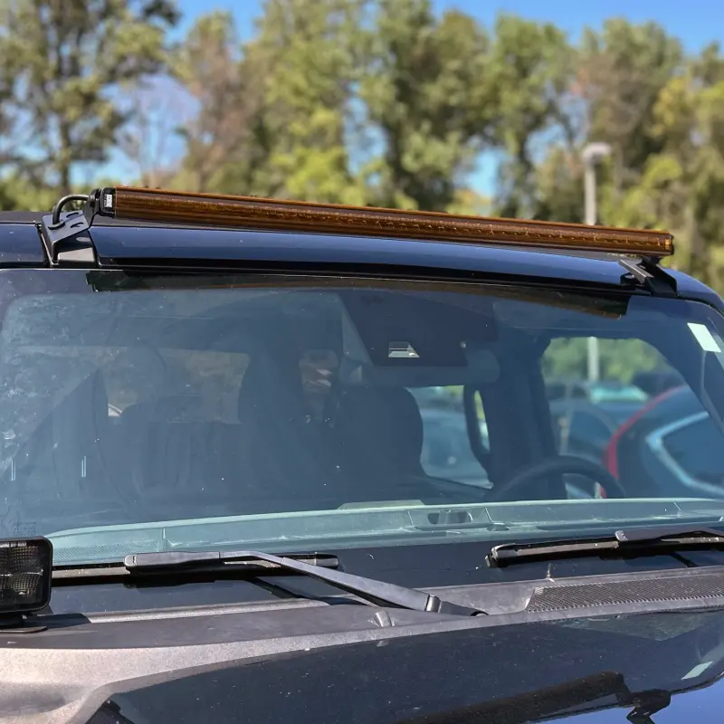 Borne Off-Road Light Bar Cover Single Row 30In – Amber 1