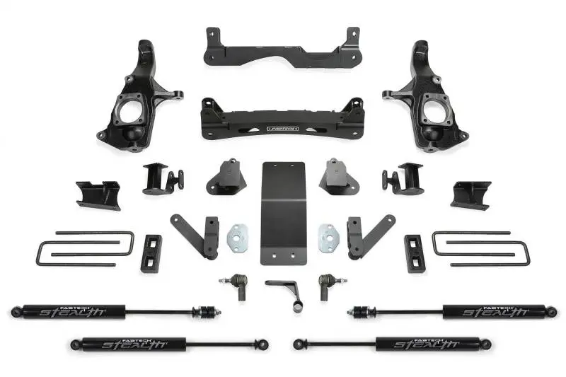 Fabtech 11-19 Gm 3500Hd 2Wd/4Wd 4In Basic Sys W/Stealth Shks 1