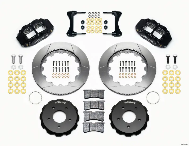 Wilwood Narrow Superlite 4R Front Hat Kit 14.00In 2007-Up Jeep Wrangler 1