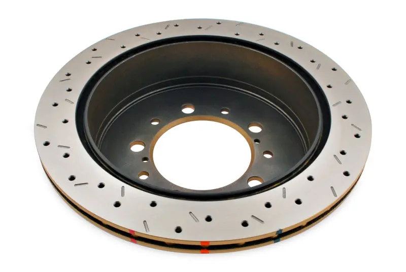 Dba 07+ Toyota Land Cruiser 200 Series Rear Drilled And Slotted 4000 Series Rotor 1