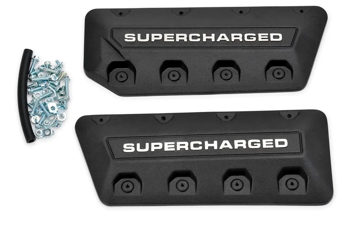 Edelbrock Supercharged Coil Cover Set – Billet Aluminum Finish 1