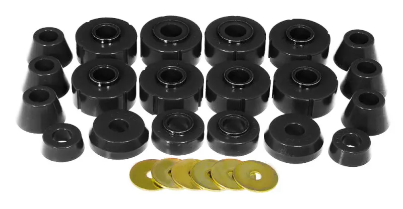 Prothane 78-79 Ford Bronco Body Mount Kit - Black 1