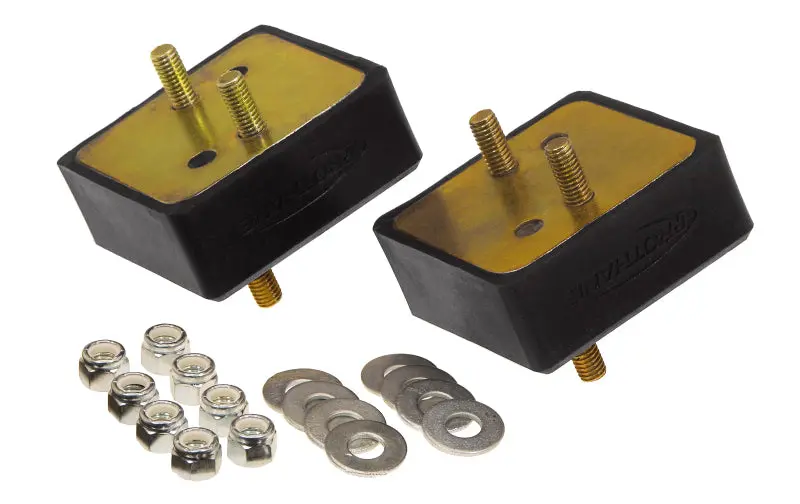 Prothane 67-92 Jeep V8 Motor Mounts - Black 1
