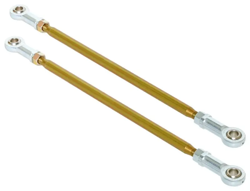 Rockjock Antirock Sway Bar End Link Kit 15 1/2In Long Rods W/ Heims And Jam Nuts Pair 1