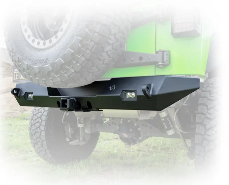 Turn Offroad 2007-2018 Jeep Jk Rear Bumper With Hitch And Lights 1