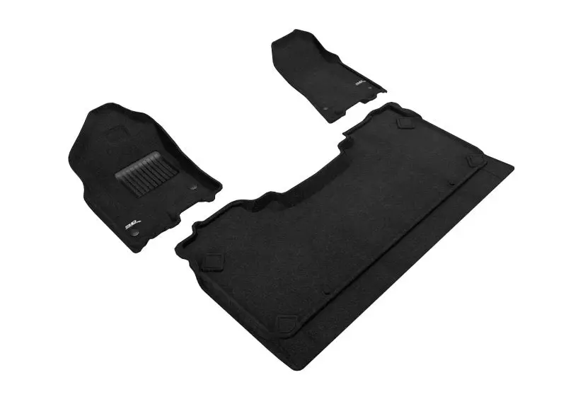 3D Maxpider 19-22 Dodge Ram 1500 Crew Cab W Bucket Front Row Elegant 1St 2Nd Row - Set (Black) 1