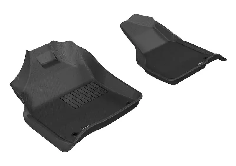 3D Maxpider 2012-2020 Dodge Ram 1500 Crew/2500/3500 Crew/Mega Kagu 1St Row Floormat - Black 1
