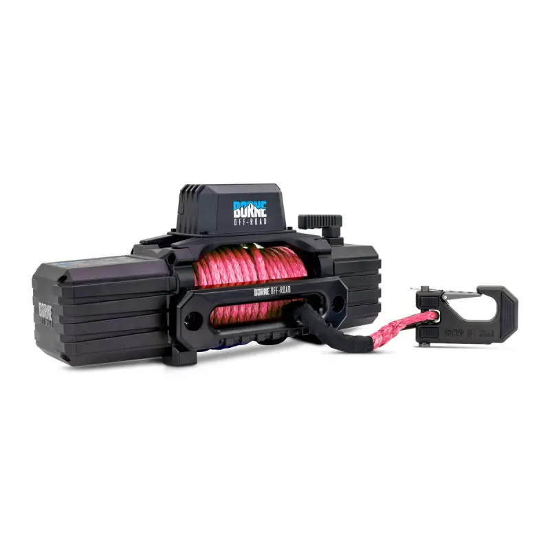 Borne Off-Road 12K Winch - Pink Synthetic Rope 1