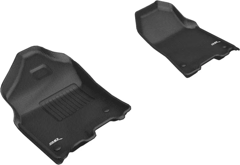 3D Maxpider 2019-2020 Dodge Ram 1500 Crew Cab/Quad Cab Kagu 1St Row Floormat - Black 1