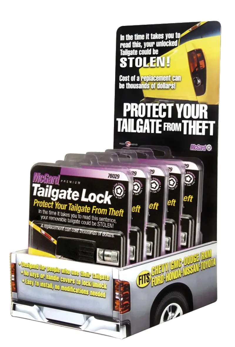 Mcgard Tailgate Lock Counter Display - Includes (5) Sets Of Pn 76029 / (1) Display 1