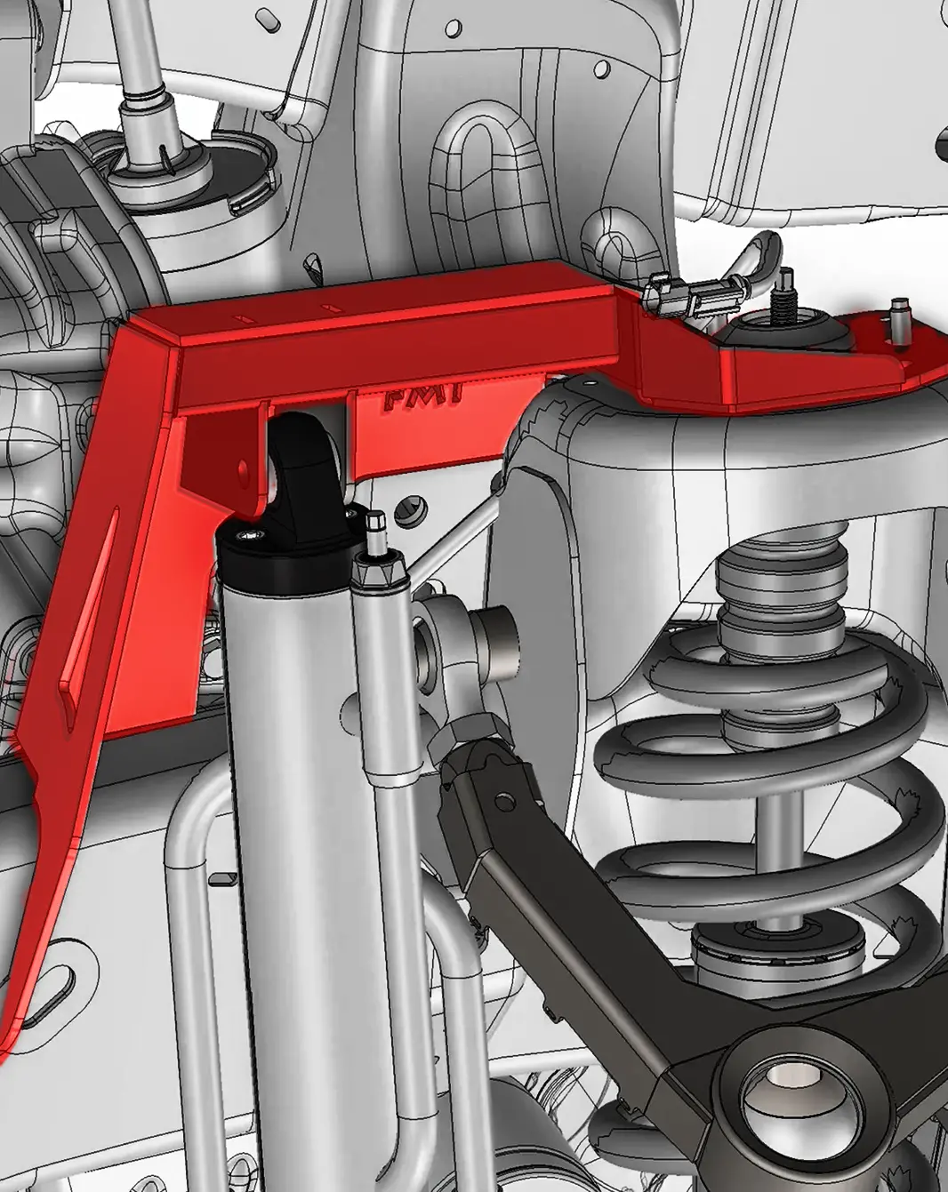 Gen 2 Raptor Fabricated Front Bypass Shock Mount Kit 1