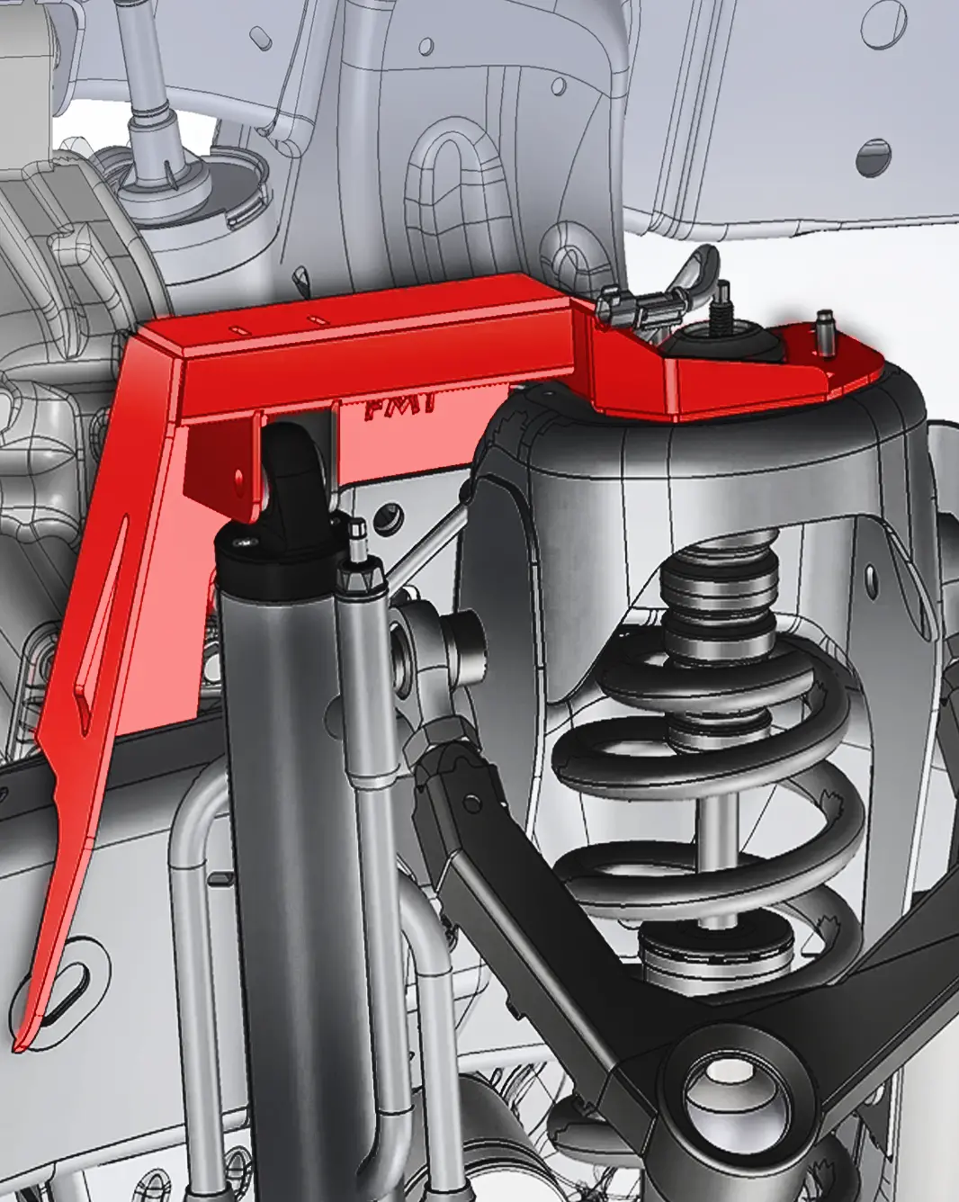 Gen 3 Raptor Fabricated Front Bypass Shock Mount Kit 1