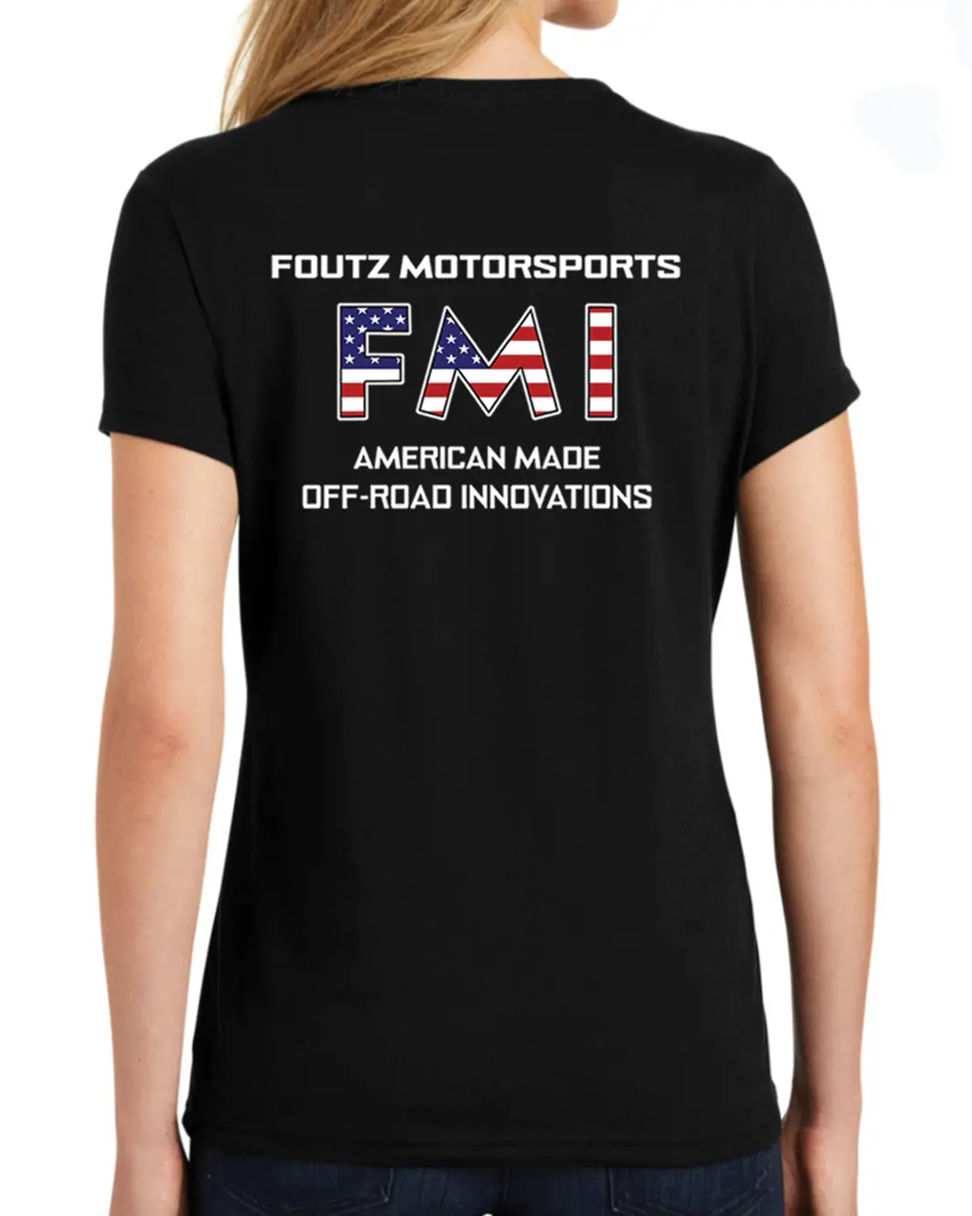 Fmi American Flag Logo Shirt - Womens Short Sleeve 1