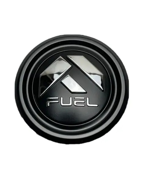 Fuel Matte Black And Chrome Logo Snap In Wheel Center Cap 1006-48Mb 5X5 1