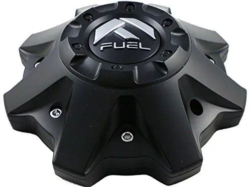 Fuel Matte Black Chrome Rivets Wheel Center Caps One (1) 1002-53B M-447 8-Lug (With Screws) 1