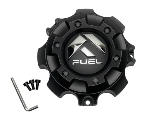 Fuel Matte Black Wheel Center Cap With Screws 1001-59B 1