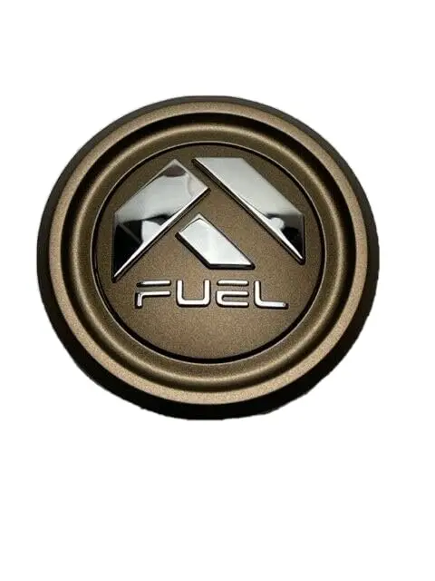 Fuel Matte Bronze And Chrome Logo Snap In Wheel Center Cap 1006-48Zdc 1