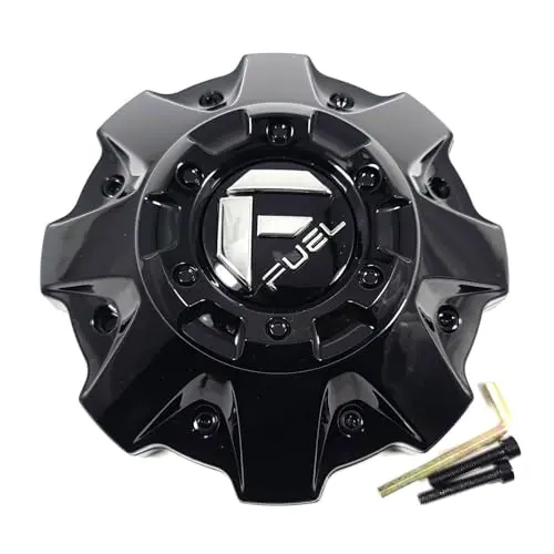 Fuel Off-Road Gloss Black Wheel Center Cap And Spacer 1001-63Gbrkit5 St2001-02 1001-58 904-14 1