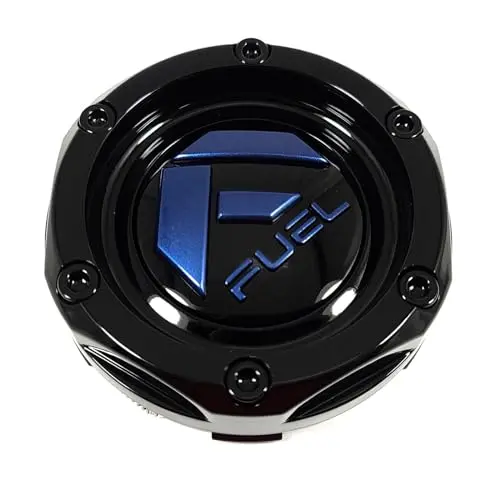 Fuel Off-Road Gloss Black Wheel Center Cap With Blue Logo 1003-46Gbdk 1
