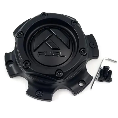 Fuel Off-Road Matte Black Wheel Center Cap With Black Rivets 1004-37Bld 1
