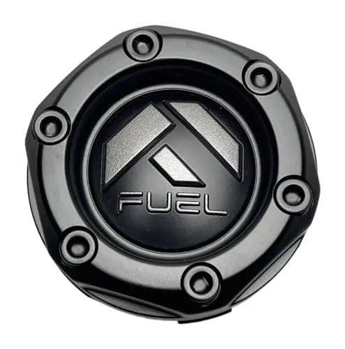Fuel Off-Road Matte Black Wheel Center Cap With Gun Metal Logo 1003-44Mbv 1