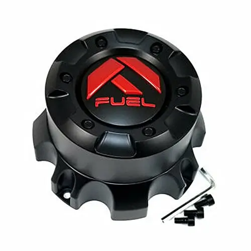 Fuel Off-Road Wheels Matte Black Wheel Center Hub Cap 6-5/8"Od Bolt-On For 8X170 D696 Covert D716 Covert Anza D557 D694 Covert D695 Covert 1
