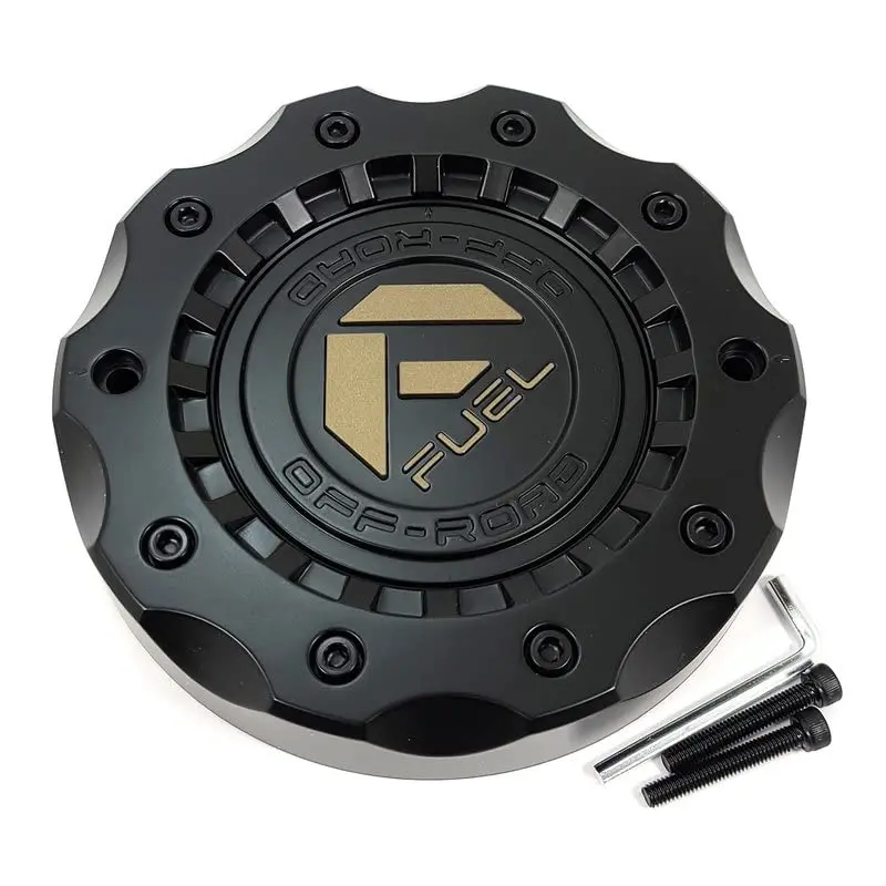 Fuel Off-Road Wheels Matte Black Wheel Center Hub Cap 7-1/4"Od Bolt-On 5X4.5 5X114.3 5X5 5X127 6X5.5 6X139.7 6X135 5X5.5 5X139.7 5X150 D726 Militia D763 Sfj D764 Sfj D765 Sfj D723 Militia D725 Militia 1