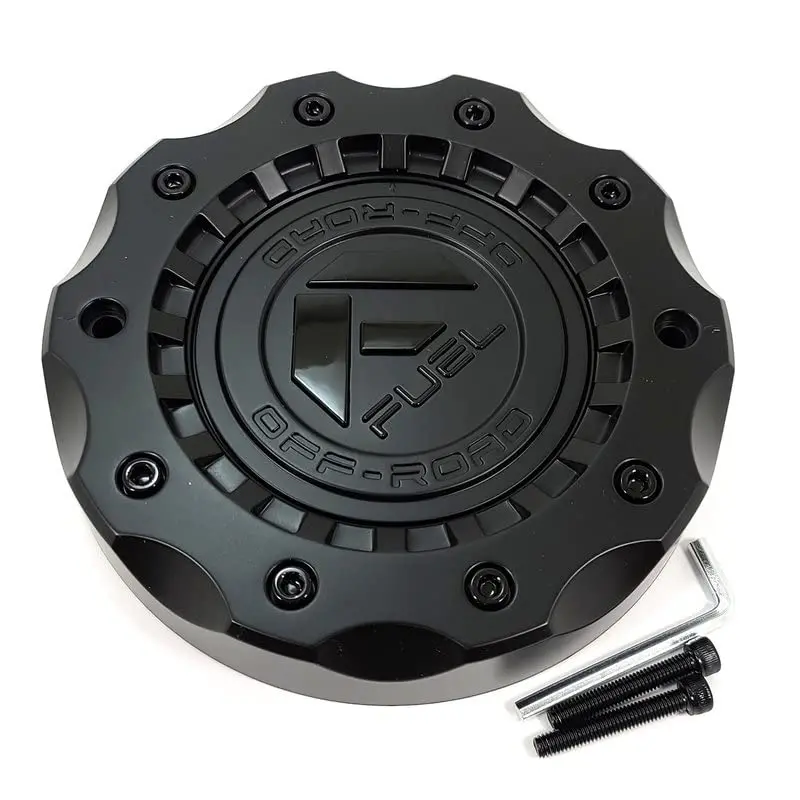 Fuel Off-Road Wheels Matte Black Wheel Center Hub Cap 7-1/4"Od Bolt-On 5X4.5 5X114.3 5X5 5X127 6X5.5 6X139.7 6X135 5X5.5 5X139.7 5X150 D726 Militia D763 Sfj D764 Sfj D765 Sfj D723 Militia D725 Militia 1