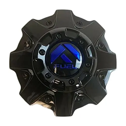 Fuel Offroad 1001-79Gbk Gloss Black Blue Logo Wheel Center Cap 1