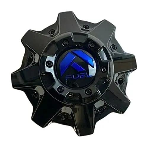 Fuel Offroad 1002-49Gbk Gloss Black With Blue Logo Wheel Center Cap 1