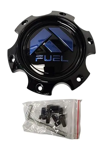 Fuel Offroad 1006-12Gbdk Gloss Black With Blue Logo Center Cap 1
