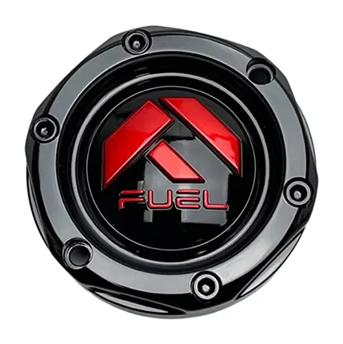 Fuel Offroad Wheels 1003-36Gbq Gloss Black And Red Utv Center Cap Anza D557 D558 D583 1