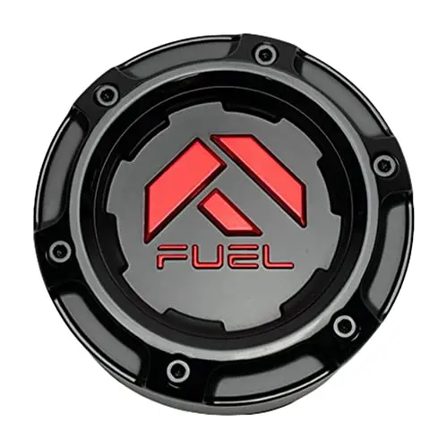 Fuel Offroad Wheels 1005-49Gbq Gloss Black With Red Logo Center Cap 1