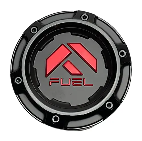 Fuel Offroad Wheels 1005-49Tgbq Gloss Black And Red Center Cap 1
