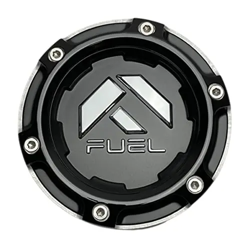 Fuel Offroad Wheels 1005-50Snbl Gloss Black And Chrome Center Cap 1