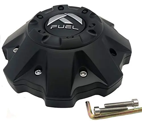 Fuel Wheels Flat Black Center Cap (Qty 1) # 1002-48B 5-6 Lug (1001-63 With Extension!) 1