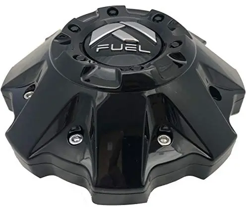 Fuel Wheels Gloss Black Center Cap (Qty 1) # 1002-48Gb 5-6 Lug (1001-63 With Extension!) With Screws 1