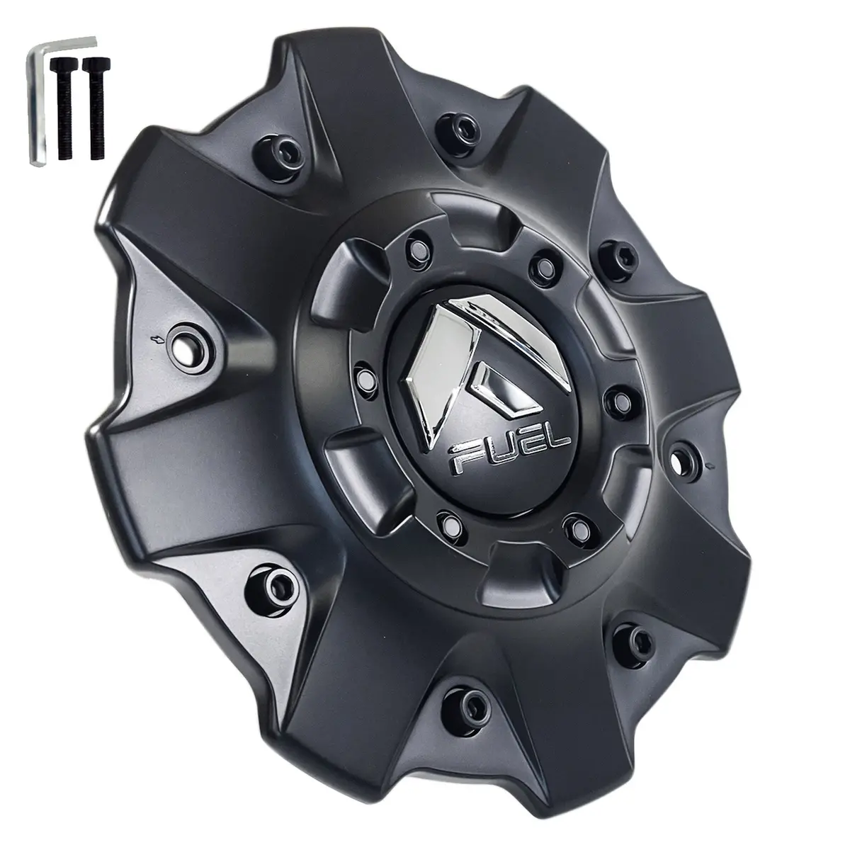 Fuel Off-Road Matte Black Wheel Center Cap 1002-79Mbr (1 Cap) + Screws 1
