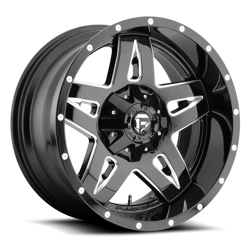 Fuel Full Blown [ D554 ] - Gloss Black And Milled 1