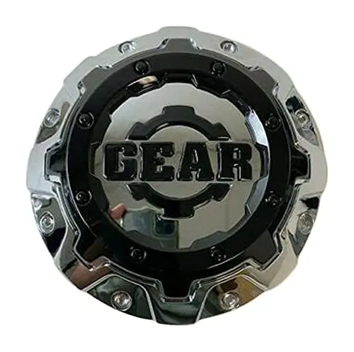 Gear Alloy C-741-1 Gear-741-1 Chrome And Black Wheel Center Cap 1