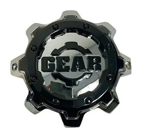 Gear Alloy C-741-2 Gear-741-2 Chrome And Black Wheel Center Cap 1