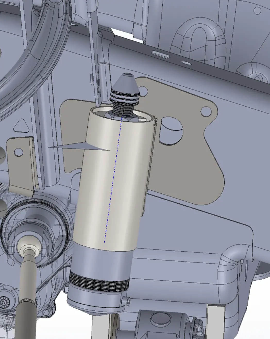 2021-2025 Gen 3 Raptor Front Bump Stop For Fabricated Lower A-Arm 1