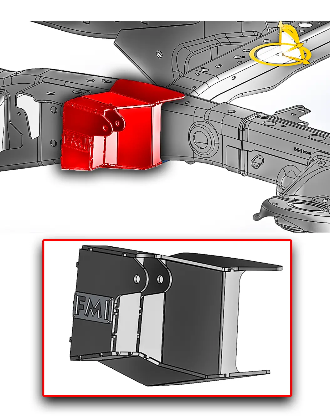 2021 And Up Gen 3 Raptor Stock Location Shock Mount Kit 1