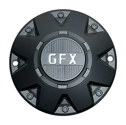 Gfx G-Fx Matte Black Wheel Center Cap 6265L176 6265L176-Yb003 1