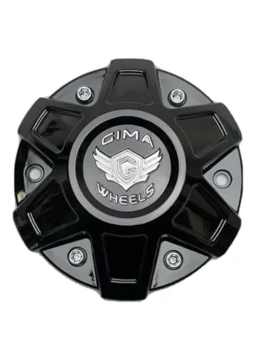 Gima Gloss Black Wheel Center Cap Cbgm1-2P 1